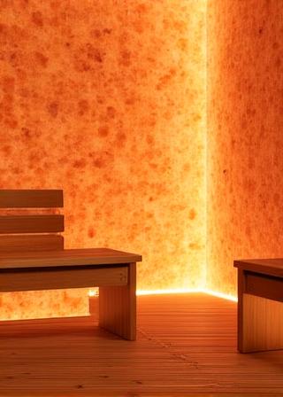 天然岩塩のサウナルーム